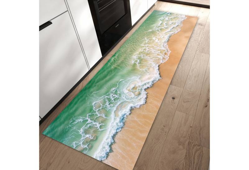 Primedeco Teppich Küchenteppich Warme Meereswellen PVC rutschfest abwaschbar Läufer, Rechteckig, Höhe: 3 mm, Pflegeleicht & Wasserabweisend Primedeco Teppich Küchenteppich Warme Meereswellen PVC rutschfest abwaschbar Läufer, Rechteckig, Höhe: 3 mm, Pflegeleicht & Wasserabweisend von Primedeco