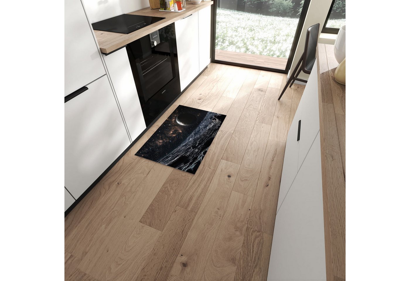 Primedeco Teppich Küchenteppich Weltraumlandschaft PVC rutschfest abwaschbar Läufer, Rechteckig, Höhe: 3 mm, Pflegeleicht & Wasserabweisend Primedeco Teppich Küchenteppich Weltraumlandschaft PVC rutschfest abwaschbar Läufer, Rechteckig, Höhe: 3 mm, Pflegeleicht & Wasserabweisend von Primedeco