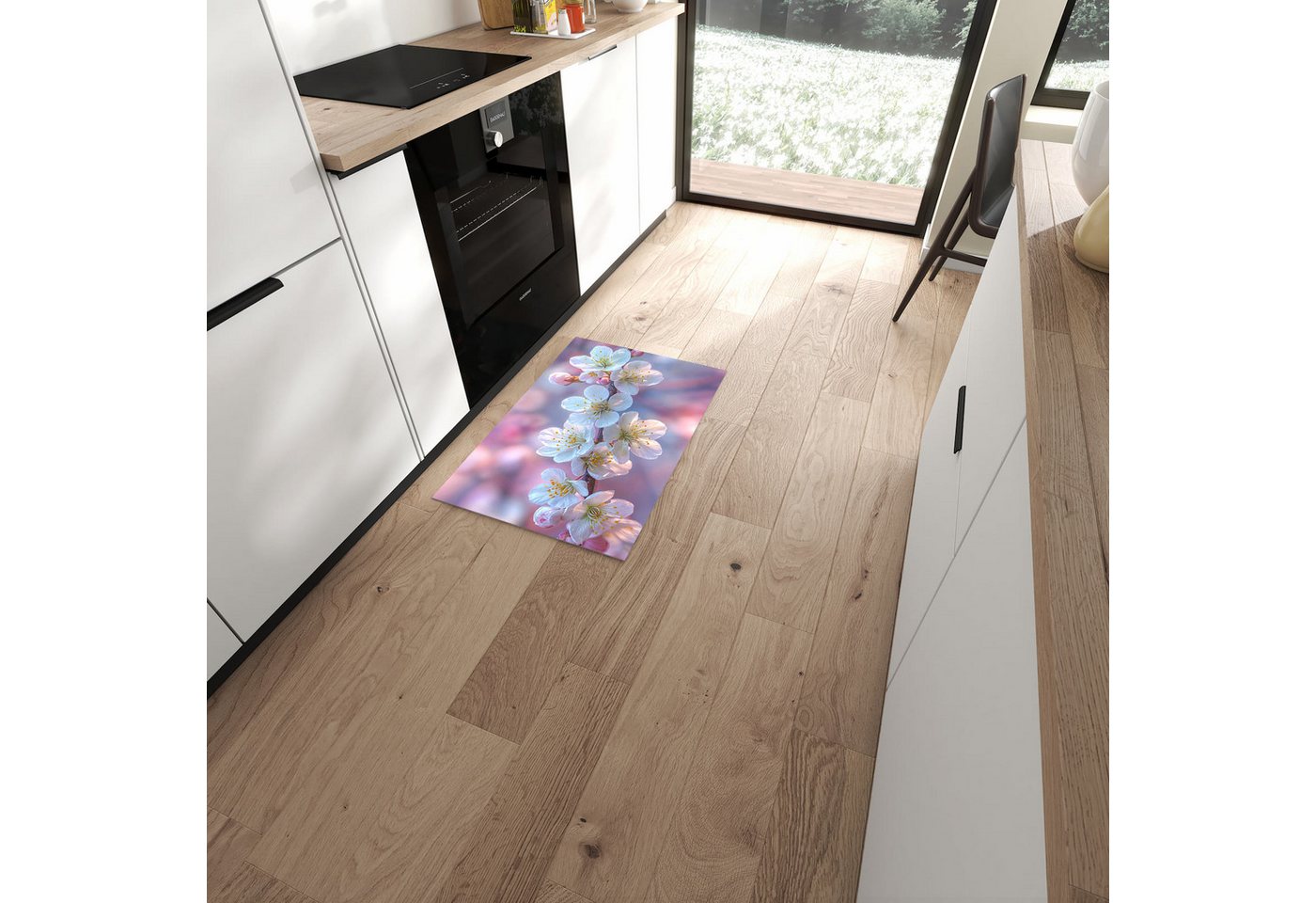 Primedeco Teppich Küchenteppich Zweig von Blühender PVC rutschfest abwaschbar Läufer, Rechteckig, Höhe: 3 mm, Pflegeleicht & Wasserabweisend Primedeco Teppich Küchenteppich Zweig von Blühender PVC rutschfest abwaschbar Läufer, Rechteckig, Höhe: 3 mm, Pflegeleicht & Wasserabweisend von Primedeco