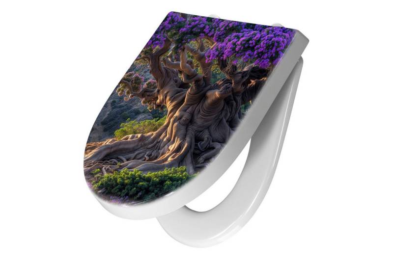 Primedeco WC-Sitz mit Absenkautomatik Motiv Alter Weiser Baum (1-St), Absenkautomatik, Soft-Close von Primedeco