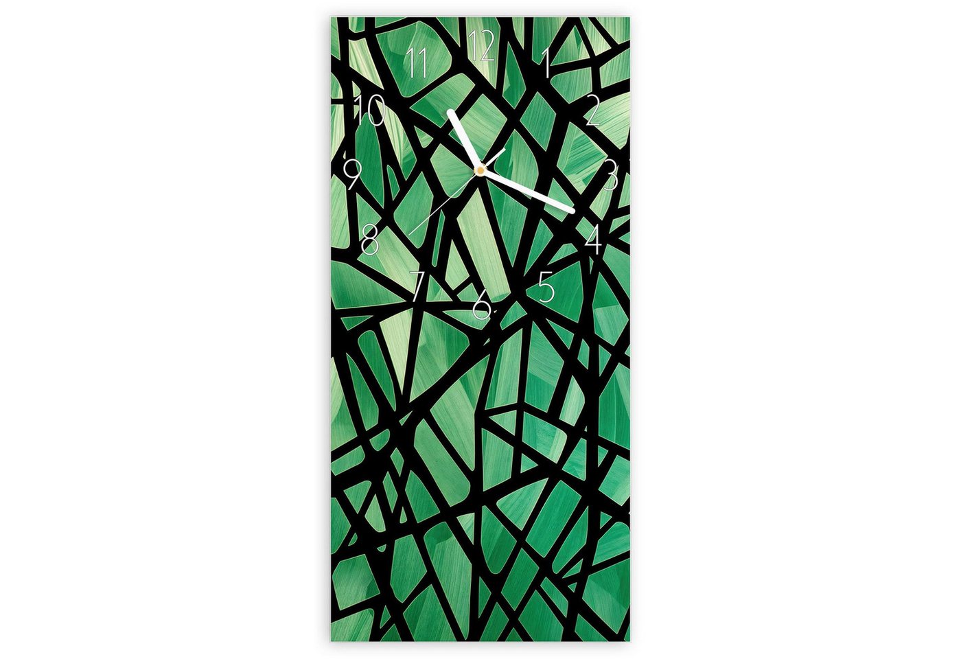 Primedeco Wanduhr Glasuhr Wandkunst Größe 30 x 60 cm mit Motiv Geometrisches Glasmuster Primedeco Wanduhr Glasuhr Wandkunst Größe 30 x 60 cm mit Motiv Geometrisches Glasmuster von Primedeco