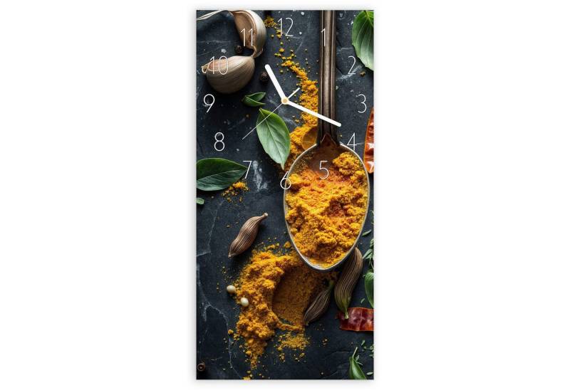 Primedeco Wanduhr Glasuhr Wandkunst Größe 30 x 60 cm mit Motiv Kräuter und Gewürze Primedeco Wanduhr Glasuhr Wandkunst Größe 30 x 60 cm mit Motiv Kräuter und Gewürze von Primedeco