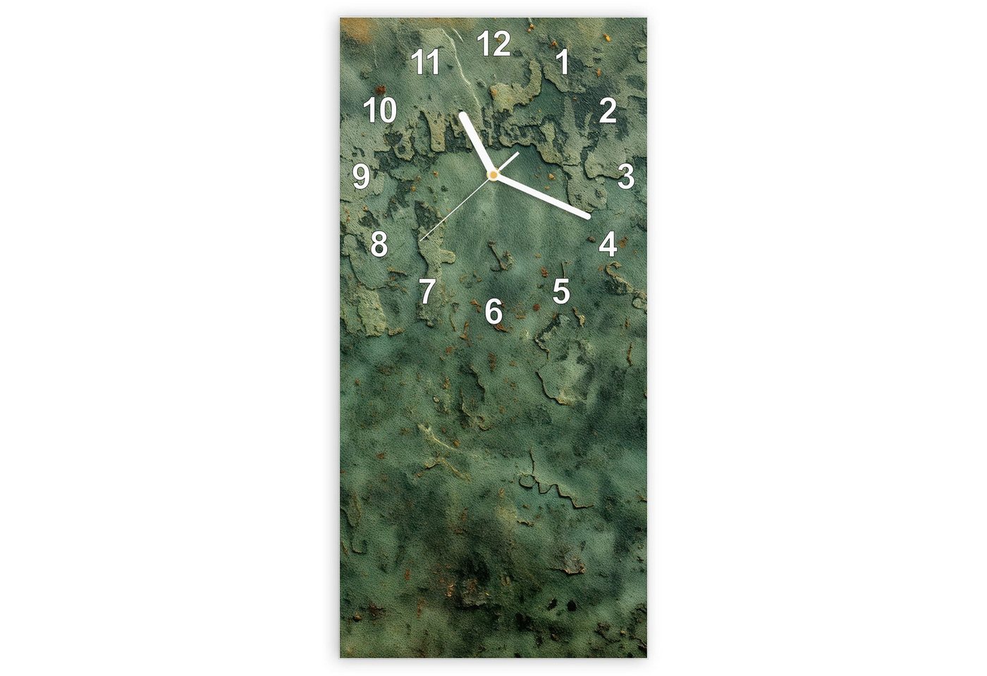 Primedeco Wanduhr Glasuhr Wandkunst Größe 30 x 60 cm mit Motiv Verwitterte Textur Primedeco Wanduhr Glasuhr Wandkunst Größe 30 x 60 cm mit Motiv Verwitterte Textur von Primedeco