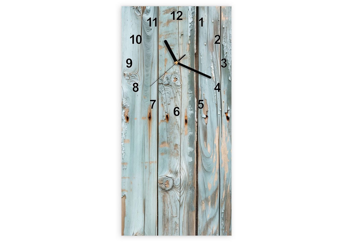 Primedeco Wanduhr Glasuhr Wandkunst Größe 30 x 60 cm mit Motiv Verwittertes Holz Primedeco Wanduhr Glasuhr Wandkunst Größe 30 x 60 cm mit Motiv Verwittertes Holz von Primedeco