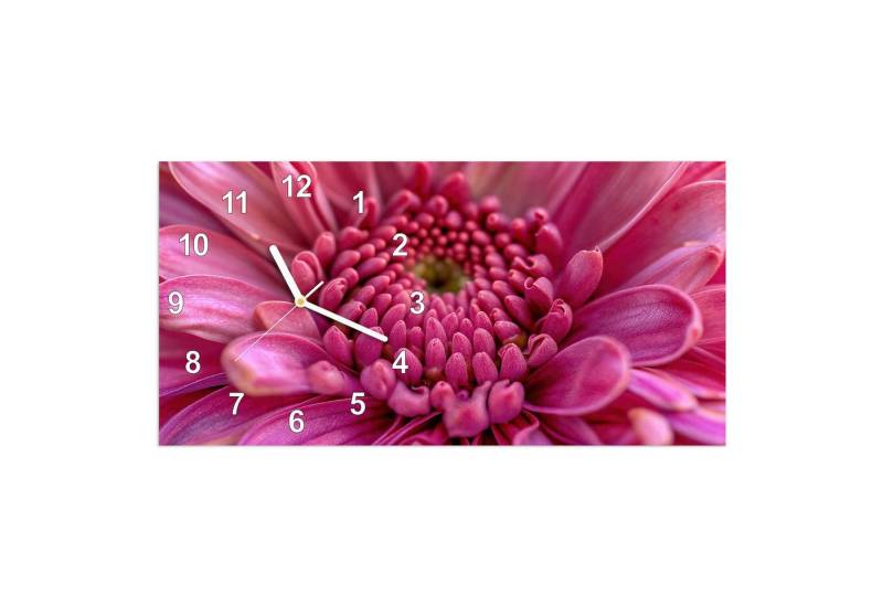 Primedeco Wanduhr Glasuhr Wandkunst Größe 60 x 30 cm mit Motiv Nahaufnahme Blume Primedeco Wanduhr Glasuhr Wandkunst Größe 60 x 30 cm mit Motiv Nahaufnahme Blume von Primedeco