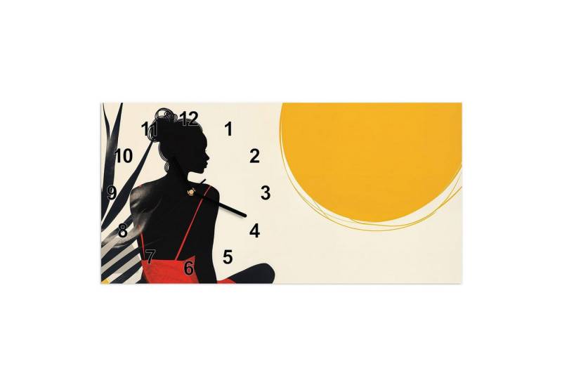 Primedeco Wanduhr Glasuhr Wandkunst Größe 60 x 30 cm mit Motiv Sonnenbaden Primedeco Wanduhr Glasuhr Wandkunst Größe 60 x 30 cm mit Motiv Sonnenbaden von Primedeco