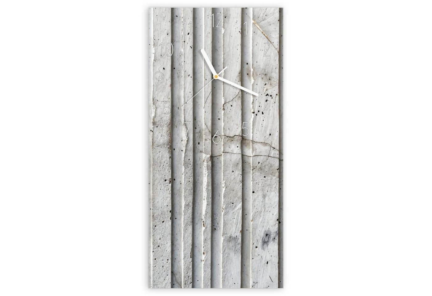 Primedeco Wanduhr Glasuhr Wandkunst Größe 30 x 60 cm mit Motiv Betonstruktur Primedeco Wanduhr Glasuhr Wandkunst Größe 30 x 60 cm mit Motiv Betonstruktur von Primedeco