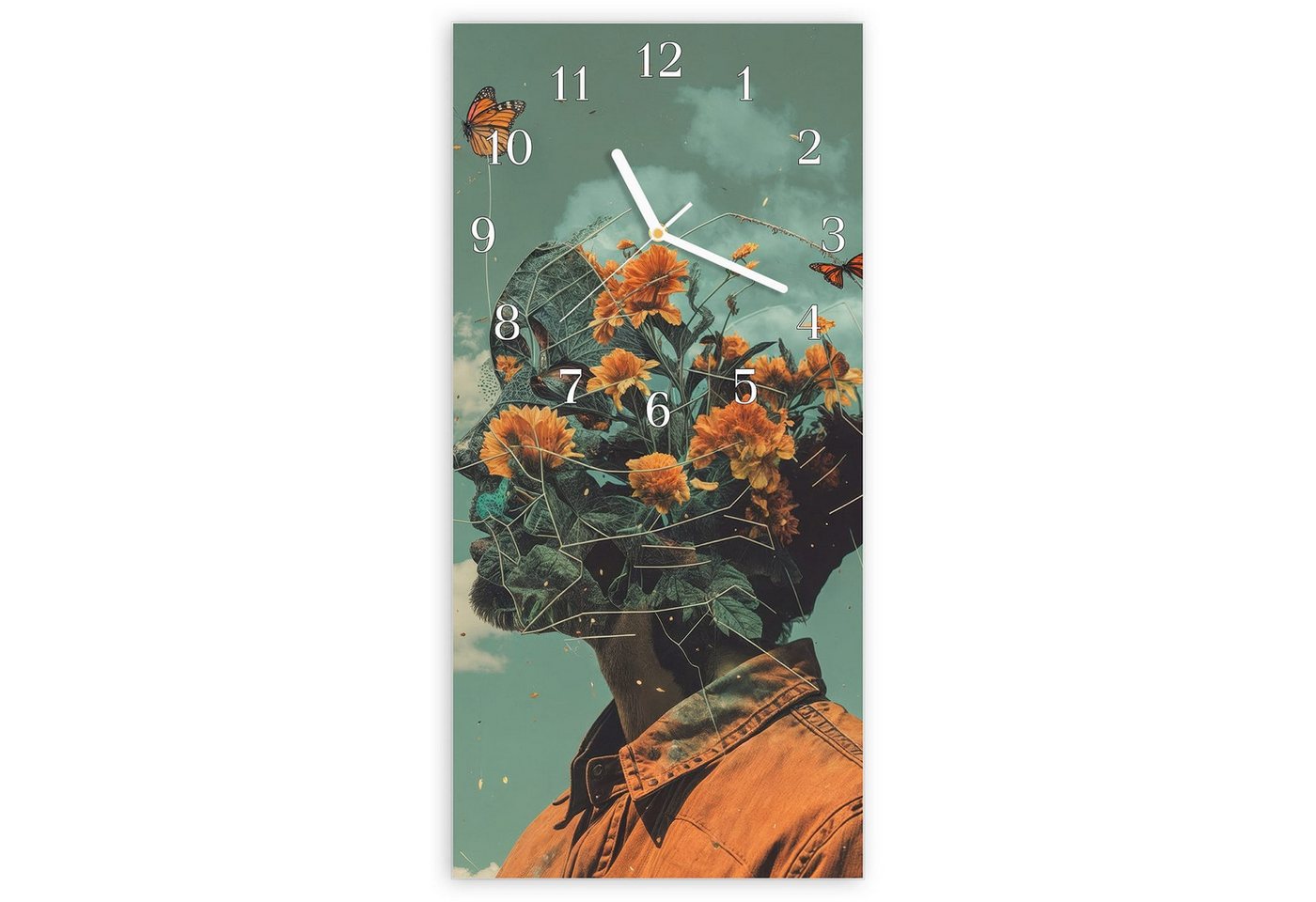 Primedeco Wanduhr Glasuhr Wandkunst Größe 30 x 60 cm mit Motiv Natur Vision Primedeco Wanduhr Glasuhr Wandkunst Größe 30 x 60 cm mit Motiv Natur Vision von Primedeco