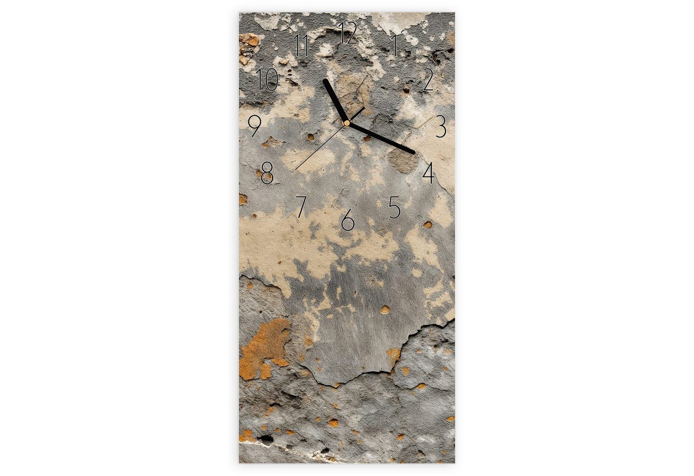 Primedeco Wanduhr Glasuhr Wandkunst Größe 30 x 60 cm mit Motiv Verwitterte Wand Primedeco Wanduhr Glasuhr Wandkunst Größe 30 x 60 cm mit Motiv Verwitterte Wand von Primedeco