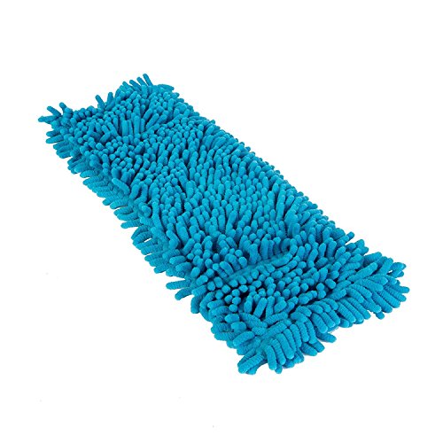 PrimeMop 5X Chenille Wischmopp Microfaser Blau für Parkett Laminat 50cm Haushalt von PrimeMop