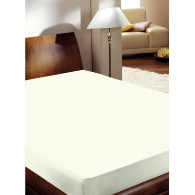 Primera Spannbettlaken Mako Satin 100% Baumwolle Ecru 180 x 200 cm von Primera Sempre