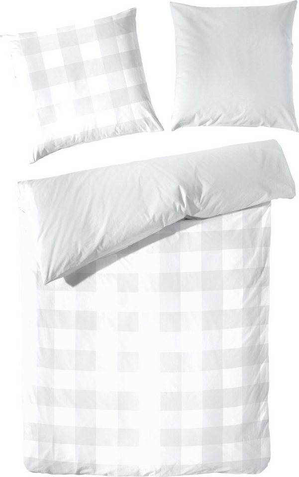 Primera Bettwäsche Basic Perkal, Perkal, 2 teilig, im modernen Karodesign Primera Bettwäsche Basic Perkal, Perkal, 2 teilig, im modernen Karodesign von Primera