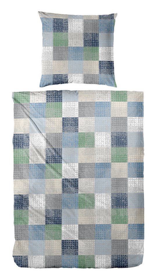 Primera Bettwäsche Biber-Bettwäsche Pixelgrid, Biber, 2 teilig, mit klassischer Karo-Optik Primera Bettwäsche Biber-Bettwäsche Pixelgrid, Biber, 2 teilig, mit klassischer Karo-Optik von Primera