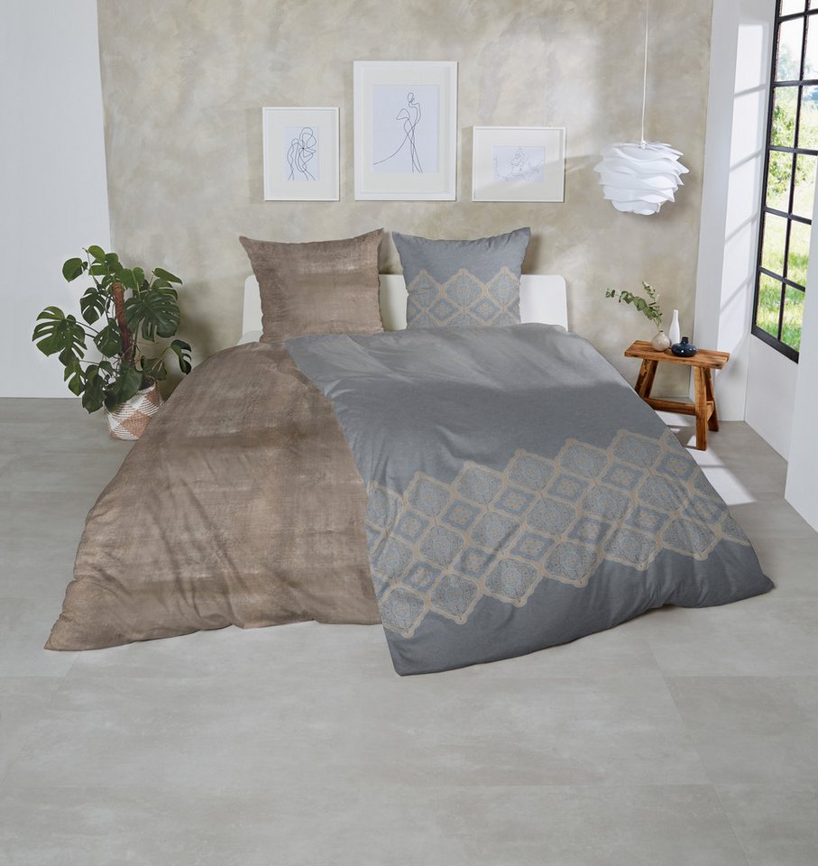 Primera Bettwäsche Feinbiber-Bettwäsche, Mako-Satin, 2 teilig, samtweich und natürlich aus reiner Baumwolle von Primera