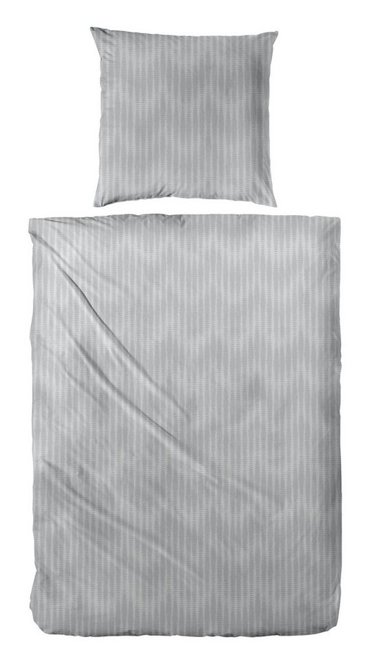 Primera Bettwäsche Feinbiber-Bettwäsche Illusion, Feinbiber, 2 teilig, mit ruhigem Muster von Primera