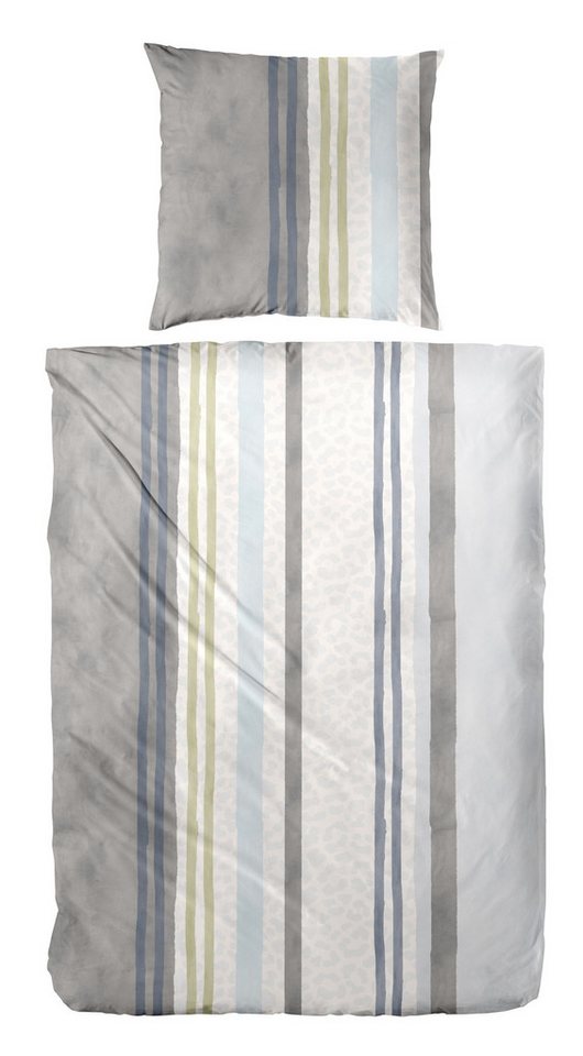 Primera Bettwäsche Feinbiber-Bettwäsche Leo Stripe, Feinbiber, 2 teilig, mit Leo-Struktur Primera Bettwäsche Feinbiber-Bettwäsche Leo Stripe, Feinbiber, 2 teilig, mit Leo-Struktur von Primera