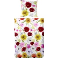 Primera Bettwäsche "Mako-Satin-Bettwäsche Summer Time", mit bunten Blumen von Primera