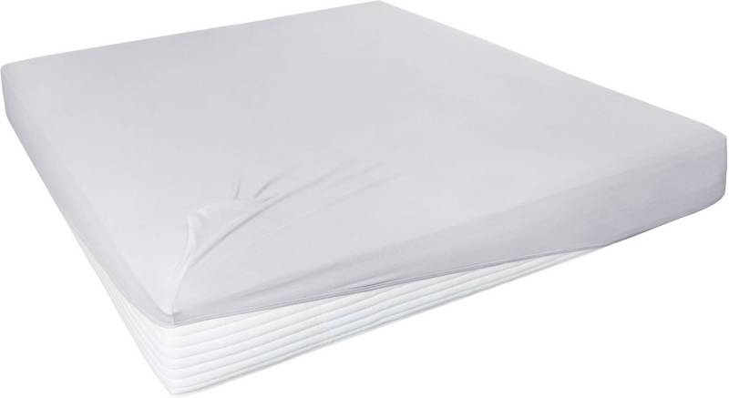 Primera Spannbettlaken Elasthan-Feinjersey, Jersey-Elasthan, Gummizug: rundum, (1 Stück), PREMIUM, aus 95% gekämmter Baumwolle und 5% Elasthan, bis 28 cm Höhe von Primera