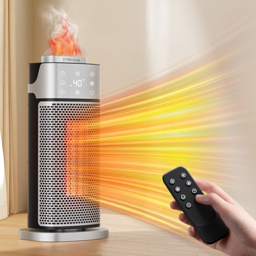 Primevolve Elektrische Heizlüfter Energiesparend mit Luftbefeuchterfunktion, 2000W PTC Keramik Heizung, 70°Oszillation Heizlüfte Leise mit Fernbedienung, Timer, 3 Modus für Schlafzimmer, Büro Primevolve Elektrische Heizlüfter Energiesparend mit Luftbefeuchterfunktion, 2000W PTC Keramik Heizung, 70°Oszillation Heizlüfte Leise mit Fernbedienung, Timer, 3 Modus für Schlafzimmer, Büro von Primevolve