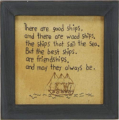 Primitives by Kathy Rustic Stitched Wandschmuck, Textil, There Are Good, 7.75 x 7.75-Inches von Primitives by Kathy