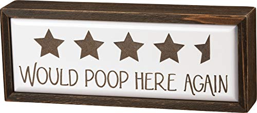 Primitives by Kathy Word Box Schild "Would Poop" (105209) von Primitives by Kathy