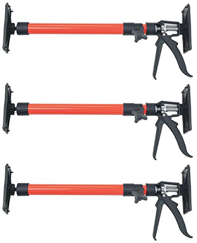 3er Set Türspanner höhenverstellbar aus Stahl - Spannweite 50-115 cm - Türzarge Montagestütze - 30 kg belastbar von Primo-Befestigungstechnik GmbH