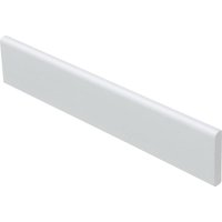 Primo - Abschlussleiste selbstklebend 250 x 4,3 cm x 7 mm, weiß Sockelleiste von Primo