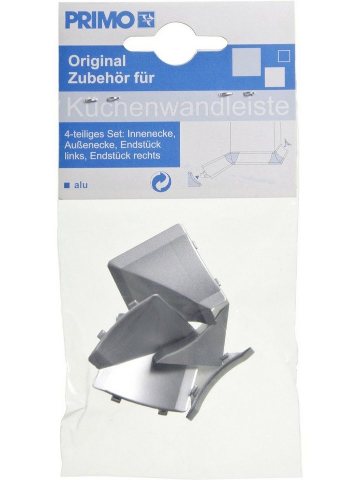 Primo Abschlussleiste Primo Zubehörset für Wandanschlußleiste alu, Kunststoff von Primo