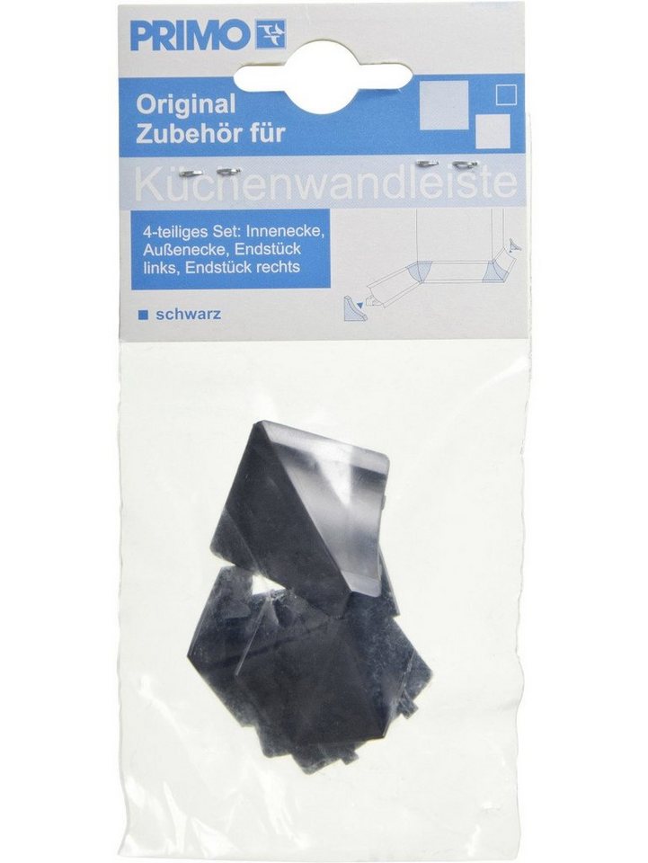 Primo Abschlussleiste Primo Zubehörset für Wandanschlußleiste schwarz, Kunststoff von Primo