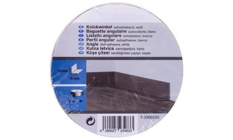 Primo Sockelleiste Primo Knickwinkel 5 m 18 x 18 mm weiß von Primo