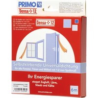 Universaldichtung Densa 12 weiß, für Türen + Fenster, 6 Meter Türdichtungen & Fensterdichtungen - Primo von Primo
