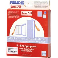 Primo - Universaldichtung Densa 12 beige, für Türen + Fenster, 6 Meter Türdichtungen & Fensterdichtungen von Primo