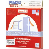 Primo Universaldichtung Densa 12 grau, für Türen + Fenster, 6 Meter Türdichtungen & Fensterdichtungen von Primo