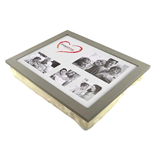 PrimoLiving Knietablett mit Fotorahmen- 43 x 32,5 x 8 cm – Tablett als Laptopunterlage – Sofa oder Bett-Tablett – P-786 von PrimoLiving