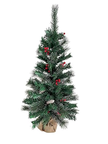 Künstlicher Tannenbaum Weihnachtsbaum Tischbaum (90 cm) von PrimoLiving