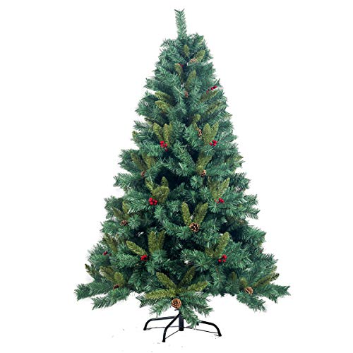 Luxus Tannenbaum Künstlicher Weihnachtsbaum mit Deko Tannenzapfen 180 cm (P-12949) von PrimoLiving