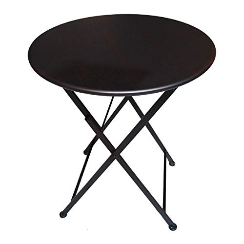 PrimoLiving Gartentisch aus Metall Balkontisch Klapptisch P-12512 klappbar Dunkelbraun von PrimoLiving