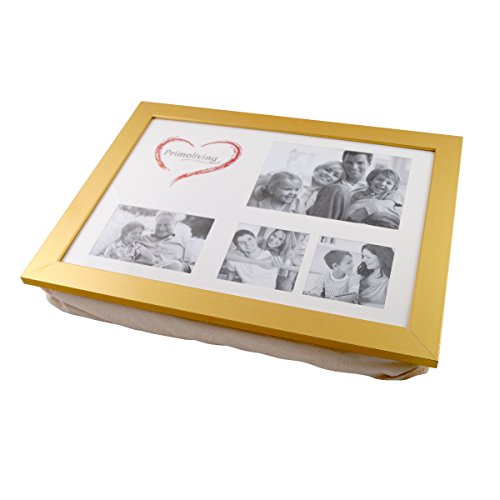 PrimoLiving Knietablett mit Fotorahmen - 43 x 32,5 x 8 cm – Tablett als Laptopunterlage – Sofa oder Bett-Tablett – P-108 PrimoLiving Knietablett mit Fotorahmen - 43 x 32,5 x 8 cm – Tablett als Laptopunterlage – Sofa oder Bett-Tablett – P-108 von PrimoLiving