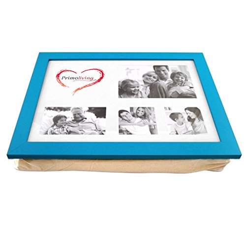 PrimoLiving Knietablett mit Fotorahmen - 43 x 32,5 x 8 cm – Tablett als Laptopunterlage – Sofa oder Bett-Tablett – P-455 von PrimoLiving