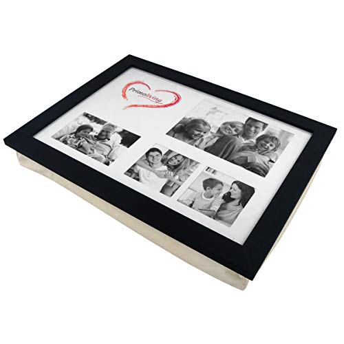 PrimoLiving Knietablett mit Fotorahmen- 43 x 32,5 x 8 cm – Tablett als Laptopunterlage – Sofa oder Bett-Tablett - P-779 von PrimoLiving