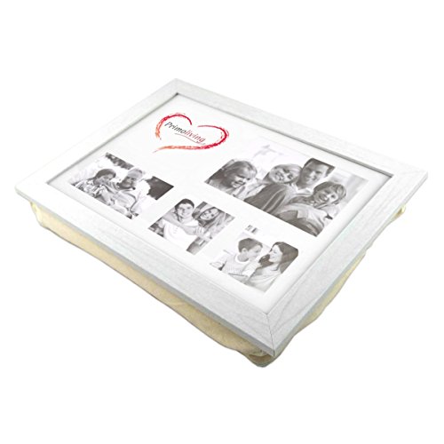 PrimoLiving Knietablett mit Fotorahmen - 43 x 32,5 x 8 cm – Tablett als Laptopunterlage – Sofa oder Bett-Tablett – P-793 von PrimoLiving