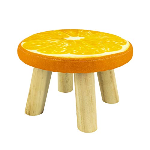 PrimoLiving Sitzhocker aus Holz im Frucht-Design (Orange) von PrimoLiving