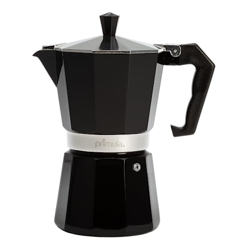 Primula Classic Espresso- und Kaffeebereiter, Mokkakanne für italienisches und kubanisches Café, Greca-Kaffeemaschine, Cafeteras, 6 Espressotassen, Schwarz Primula Classic Espresso- und Kaffeebereiter, Mokkakanne für italienisches und kubanisches Café, Greca-Kaffeemaschine, Cafeteras, 6 Espressotassen, Schwarz von Primula