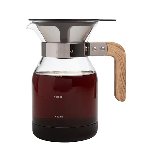 Primula Park Set mit permanentem wiederverwendbarem herausnehmbarem Filter Kaffee-Tropfer Pour Over Maker Brewer Pot, Borosilikatglas, einfach zu bedienen und zu reinigen, 1,0 l Primula Park Set mit permanentem wiederverwendbarem herausnehmbarem Filter Kaffee-Tropfer Pour Over Maker Brewer Pot, Borosilikatglas, einfach zu bedienen und zu reinigen, 1,0 l von Primula