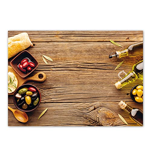 Primus Print - Papiertischsets Platzsets Tischsets für Restaurant und Gastronomie - 50 Stück Italiener Pizzeria Grieche Oliven - Verschiedene Motive - A3 (Grieche - Oliven, 50) von Primus-Print.de