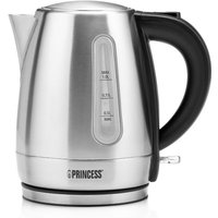 Princess - Edelstahl Wasserkocher Silber - 1 Liter, 2200 Watt, 360° drehbar von Princess