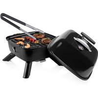 Hybrid Grill & Grillzage Elektro- oder Holzkohlegrill, 37x37cm, 2000Watt von Princess