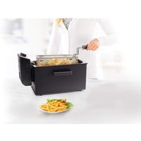 Princess - Kaltzonen Fritteuse Edelstahl schwarz mit Deckel 2000Watt 3 Ltr Princess - Kaltzonen Fritteuse Edelstahl schwarz mit Deckel 2000Watt 3 Ltr von Princess