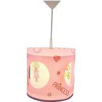 Niermann Dreh-Pendelleuchte Princess rosa Kunststoff H/D: ca. 27x25 cm E27 von Princess