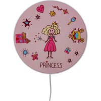 Niermann Kinderwandleuchte Princess 40680 rosa Kunststoff D: ca. 25 cm E14 1 Brennstellen von Princess